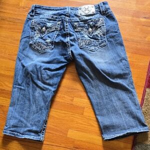 Miss Me Blue Cropped Denim Jeans